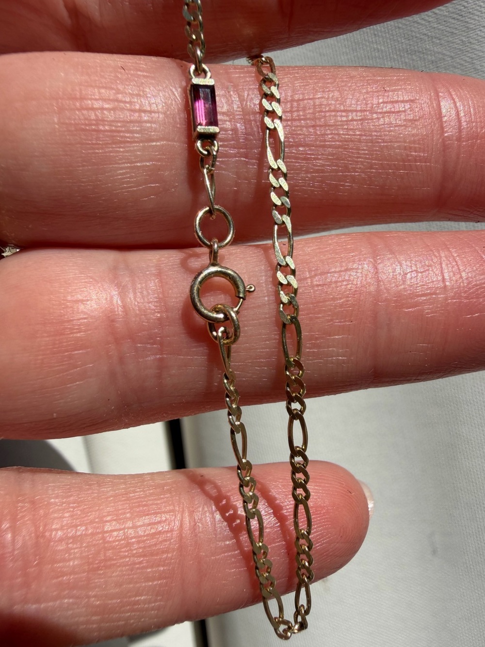 14k Marisa Mason Figaro chain bracelet